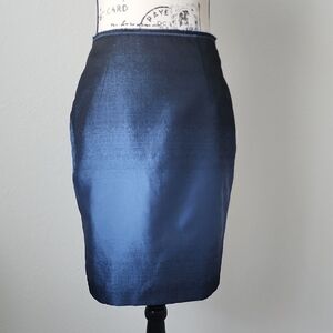 Hugo Boss Navy Blue Pencil Skirt